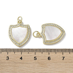 Brass Micro Pave Cubic Zirconia Pendants&nbsp;KK-G485-23A-G