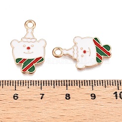 Christmas Theme Alloy Enamel Pendants&nbsp;ENAM-T020-33G