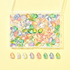 100Pcs Transparent Glass Charms&nbsp;GLAA-FS0002-18