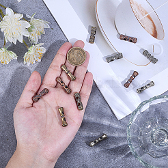 6Pcs 6 Styles Double Hole Brass Beads&nbsp;KK-OC0001-61