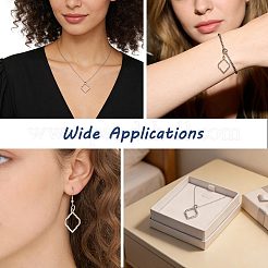 Alloy Open Back Bezel Pendants&nbsp;FIND-WH0111-887P