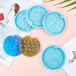 DIY Car Coaster Silicone Molds Kits&nbsp;DIY-OC0003-56