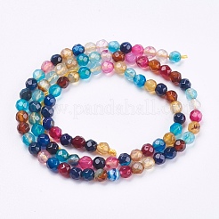 Natural Agate Beads Strands&nbsp;G-P365-03-4mm
