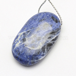 Natural Sodalite Pendants&nbsp;G-G694-A-10