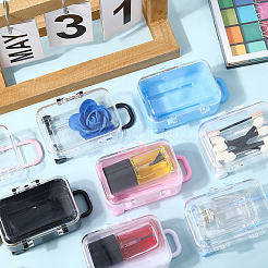 8Pcs 8 Colors Trolley Bag Shaped Plastic Candy Storage Boxes&nbsp;AJEW-SP0002-62