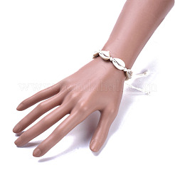 Adjustable Cowrie Shell Braided Bead Bracelets&nbsp;BJEW-JB04271