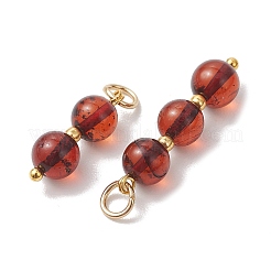 3Pcs 3 Styles Natural Amber Pendants&nbsp;PALLOY-JF05251