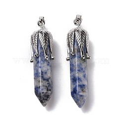 Natural & Synthetic Gemstone Big Pointed Pendants&nbsp;G-E059-03AS