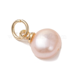 Natural Cultured Freshwater Pearl Two Sides Polished Charms&nbsp;PALLOY-JF04916-01