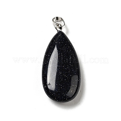 Synthetic Blue Goldstone Pendants&nbsp;G-P474-01P-03