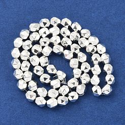 Electroplated Synthetic Non-Magnetic Hematite Beads Strands&nbsp;G-U003-09