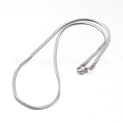 Non-Tarnish 304 Stainless Steel Snake Chain Necklaces&nbsp;NJEW-F195-02B-P