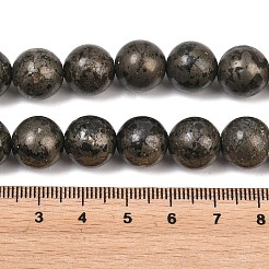 Natural Pyrite Beads Strands&nbsp;G-P303-01-8mm-8