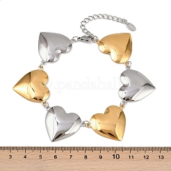 304 Stainless Steel Stainless Steel Link and Charm Bracelets&nbsp;BJEW-C111-03GP