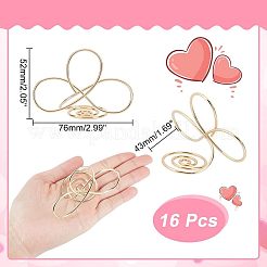 Iron Spiral Place Card Holders&nbsp;AJEW-WH0318-04G