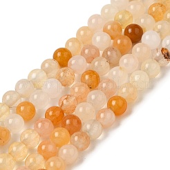 Natural Topaz Jade Bead Strands&nbsp;G-K153-B22-4mm