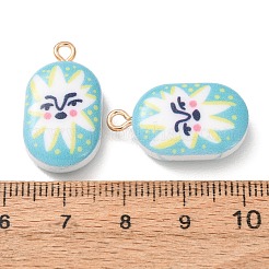 Printed Alloy with Acrylic Pendants&nbsp;AL-CBAE25B-04D-G