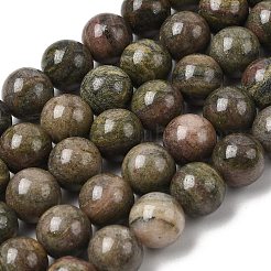 Natural Strawberry Quartz Round Beads Strands&nbsp;G-Z127-A02-10mm
