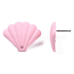 Spray Painted Iron Stud Earring Findings&nbsp;IFIN-N008-018C