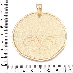 Plating Hammered Alloy Big Pendants&nbsp;PALLOY-T090-09G