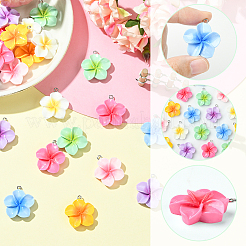 28Pcs 7 Colors Opaque Resin Pendants&nbsp;FIND-SC0019-46