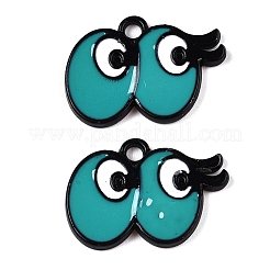 Spray Painted Alloy Enamel Pendants&nbsp;ENAM-T020-27-RS