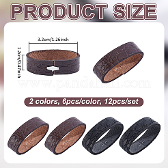 4Bags 2 Colors Cowhide Belt Loop Keepers&nbsp;FIND-PH0061-98B