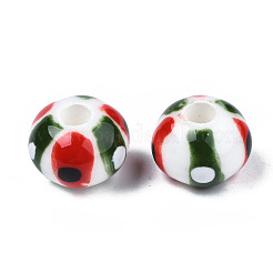 Handmade Porcelain European Beads&nbsp;PORC-S504-007