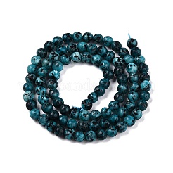 Dyed Natural White Jade Beads Strands&nbsp;G-T140-4mm-B09