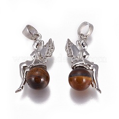 Natural & Synthetic Mixed Stone Pendants&nbsp;G-L512-E
