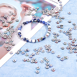 200Pcs 10 Colors Brass Rhinestone Spacer Beads&nbsp;RB-DC0001-09