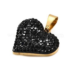 201 Stainless Steel Clay Pendants&nbsp;STAS-R166-02A-G