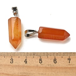 Natural Red Agate(Dyed & Heated) Pendants&nbsp;G-Z067-07P-16