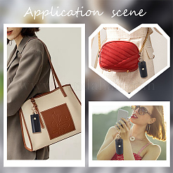 Mini Column Portable PVC Lipstick Keychain Holder&nbsp;KEYC-WH0004-63