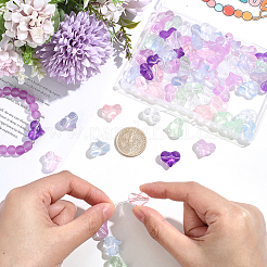 80Pcs Transparent Glass Beads&nbsp;GLAA-PA0001-77