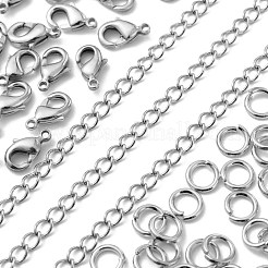 DIY Brass Twisted Chains Necklace Making Kits&nbsp;DIY-LS0002-88P