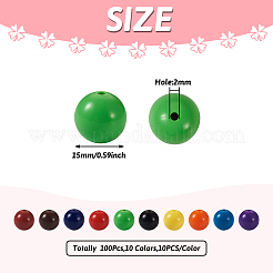 100Pcs 10 Colors Food Grade Eco-Friendly Silicone Focal Beads&nbsp;SIL-TA0001-27
