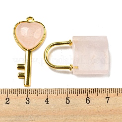 Natural Rose Quartz Pendants&nbsp;G-H308-07G-01
