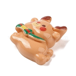 Christmas Bear Theme Opaque Resin Decoden Cabochons&nbsp;RESI-S397-02I