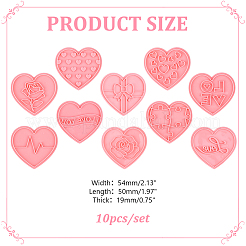 Valentine's Day PP Plastic Cookie Cutters&nbsp;DIY-HY0003-56D