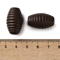 Spray Painted Wooden European Beads&nbsp;WOOD-A029-04