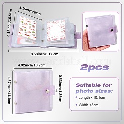 2Pcs PVC Mini Photocard Holder Book&nbsp;AJEW-SP0002-20B-04