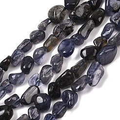 Natural Iolite/Cordierite/Dichroite Beads Strands&nbsp;G-A284-A02-01