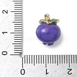 Fruit Theme Alloy Enamel Pendants&nbsp;PALLOY-P314-01A-G