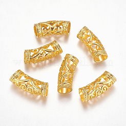 Alloy Curved Tube Beads&nbsp;PALLOY-J154-56G