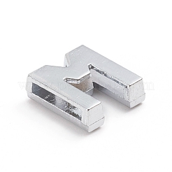Alloy Slide Charms&nbsp;ALRI-WH0005-09M-P