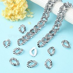 100Pcs Acrylic Linking Rings&nbsp;SACR-CJ0001-33