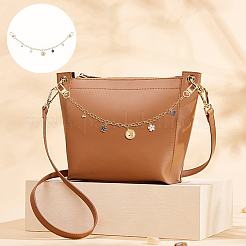 2Pcs 2 Colors Brass Cable Chains Purse Strap Extenders&nbsp;FIND-WR0006-27