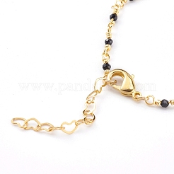 Natural Spinel Handmade Beaded Chains Bracelet Making&nbsp;AJEW-JB00907-01