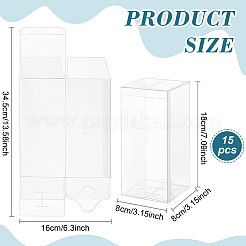 Transparent Plastic PVC Box Gift Packaging&nbsp;CON-WH0099-32B
